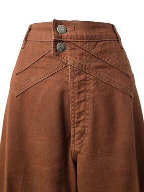 Vintage Rockies Rocky Mountain Jeans 22 Plus Bareback High Waist Brown Denim USA